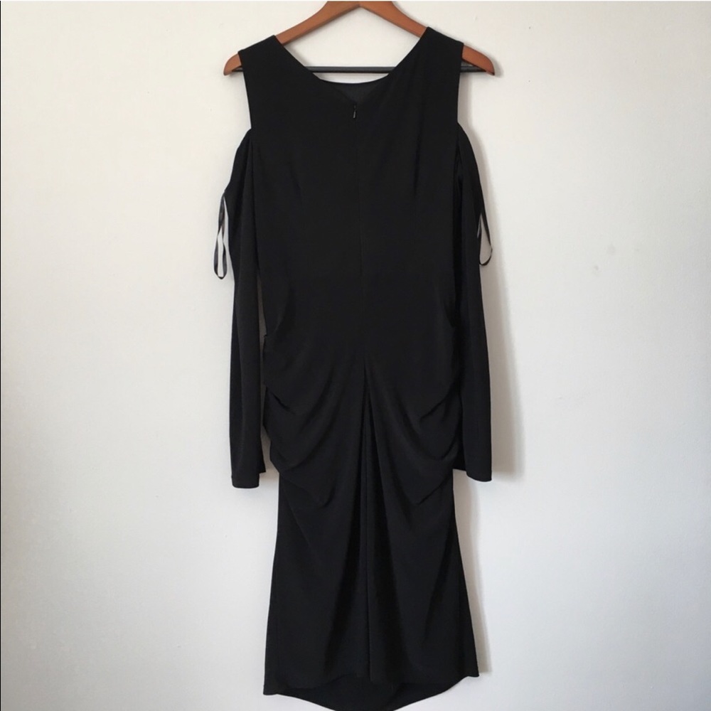 NWT black cold shoulder dress